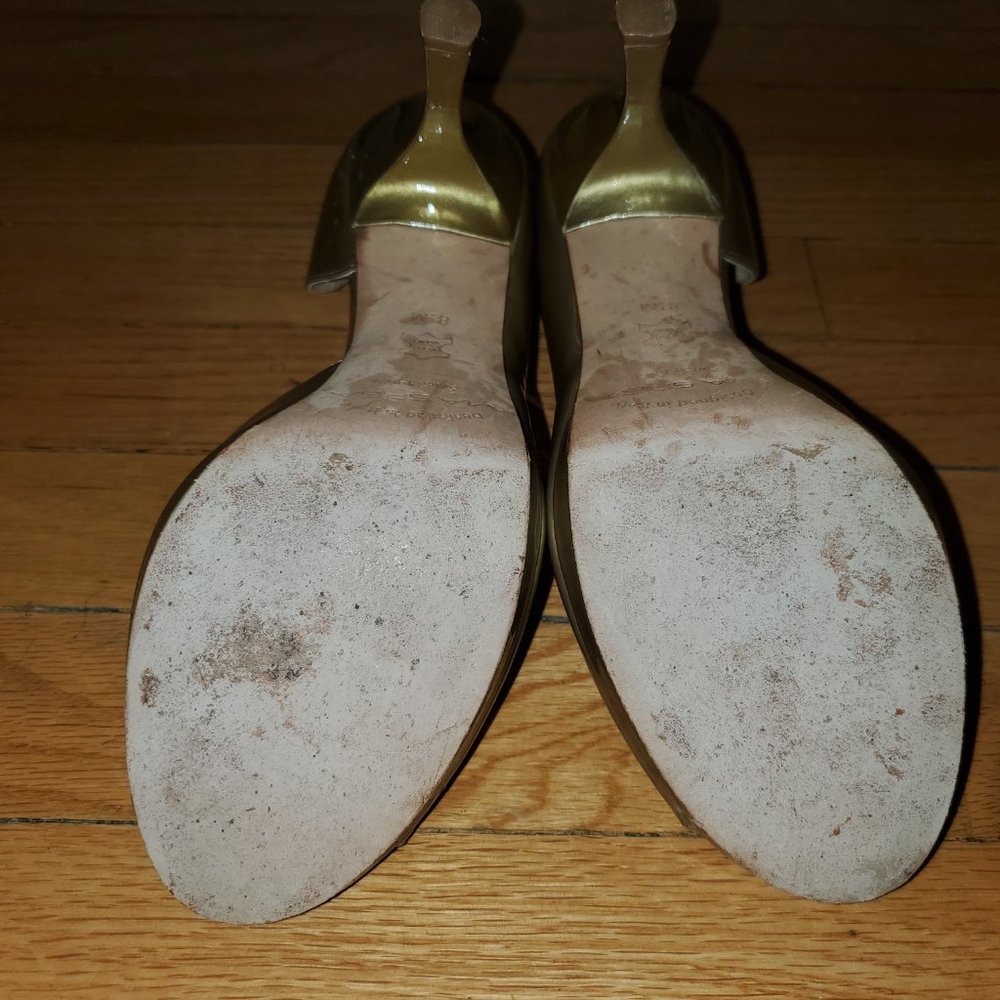 Via Spiga Gold open toe pumps - Picture 6 of 6